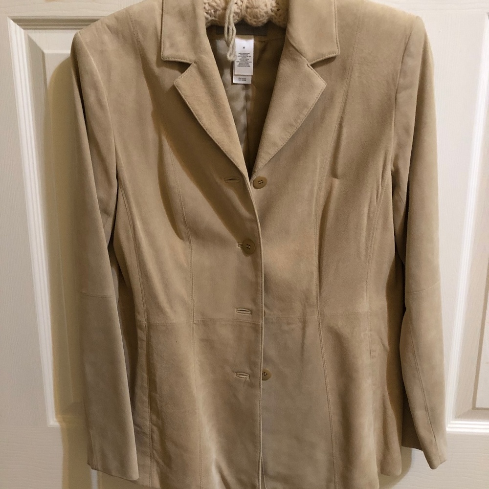 suede brand new jacket--CLAY colour